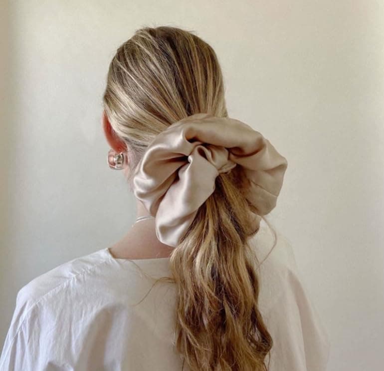 Silk Scrunchies for Women - 8MM Pure Mulberry Silk, 30 Momme