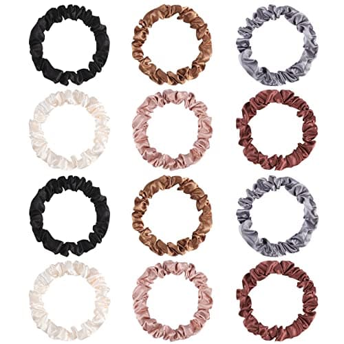 Satin Scrunchies, Silk Hair Ties for Women and Girls