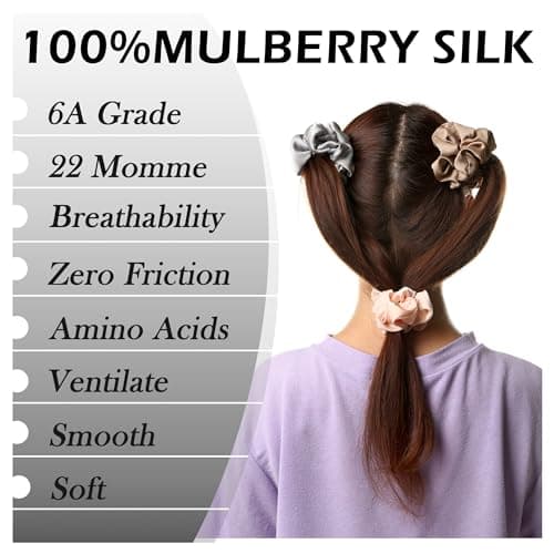 Silk Scrunchies for Women and Girls
