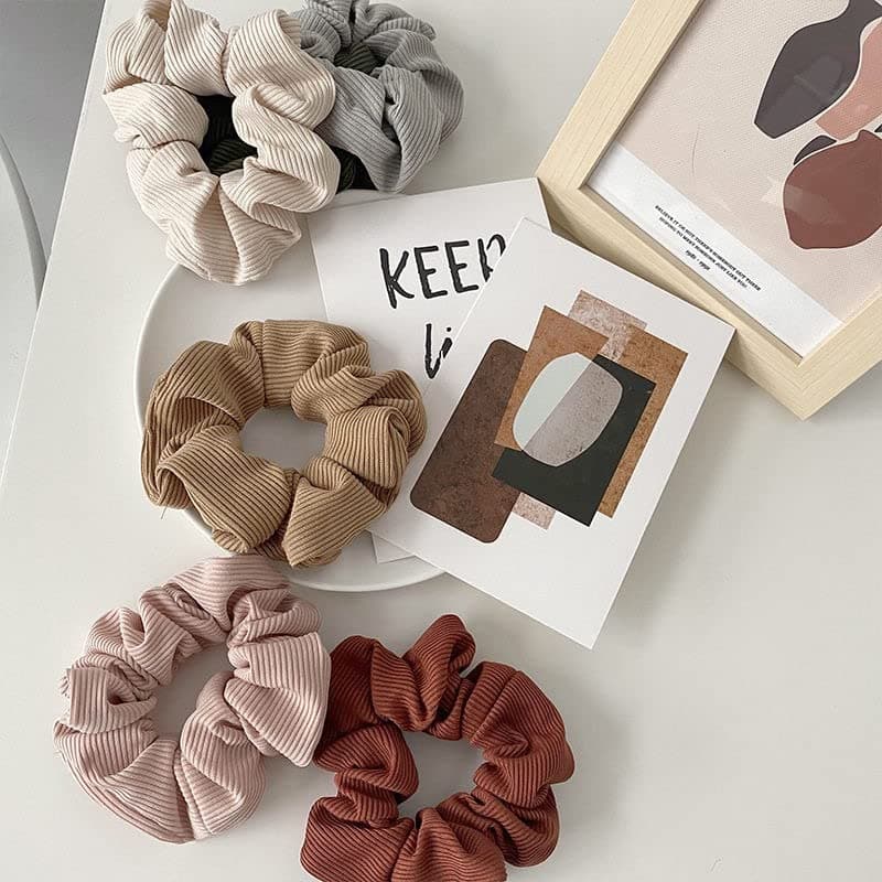 Scrunchies for Women and Girls - Thick or Thin Hair, No Crease Ponytail Holder