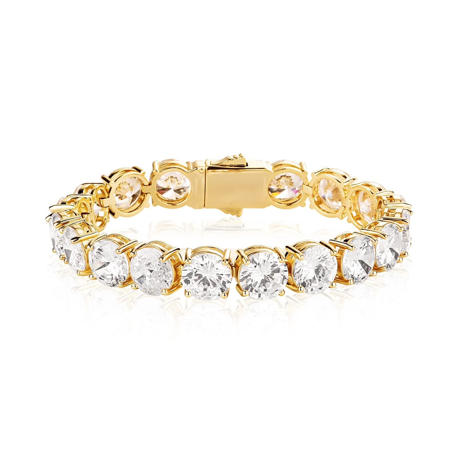 OYOGAA 10MM Diamond Tennis Bracelet for Men and Women