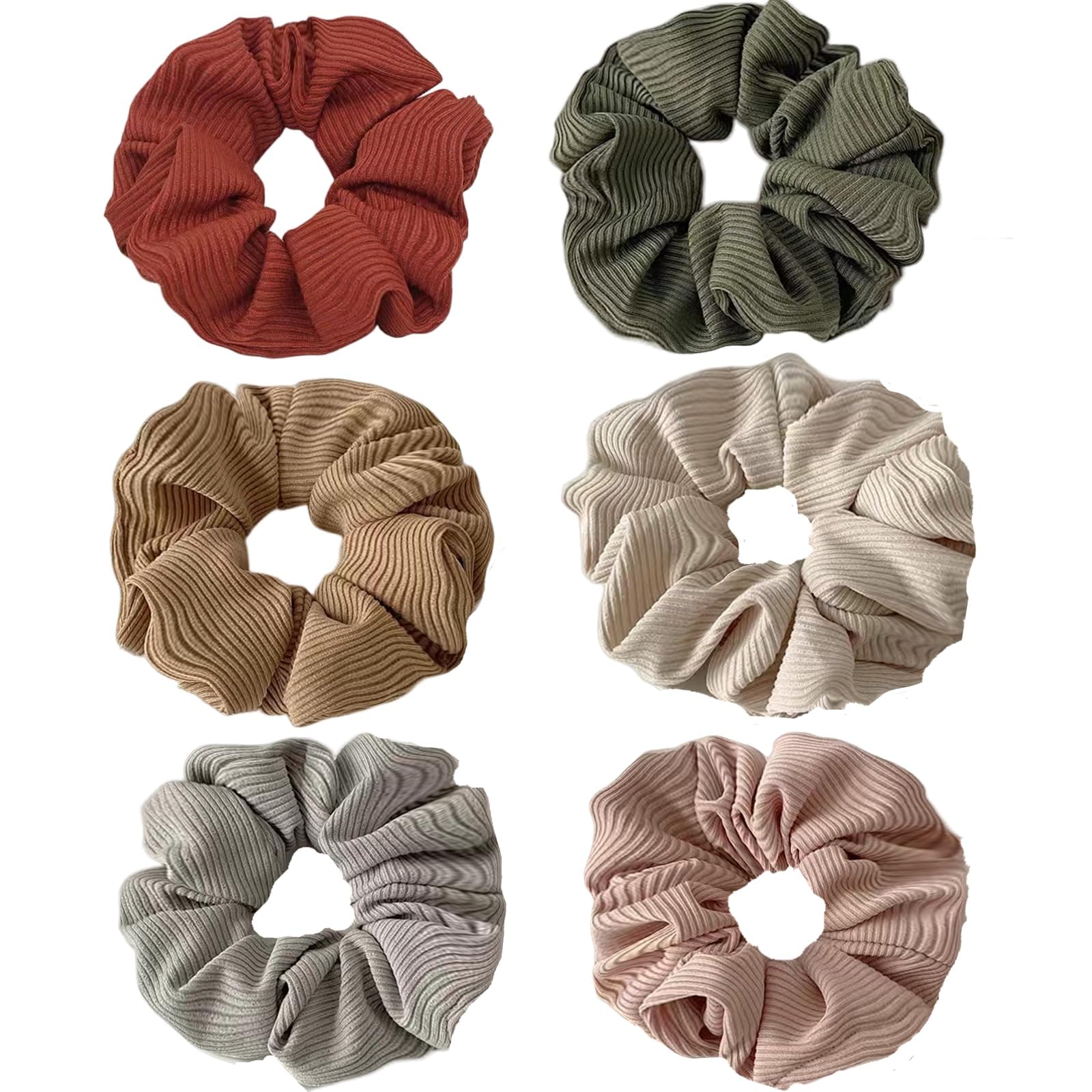 Scrunchies for Women and Girls - Thick or Thin Hair, No Crease Ponytail Holder