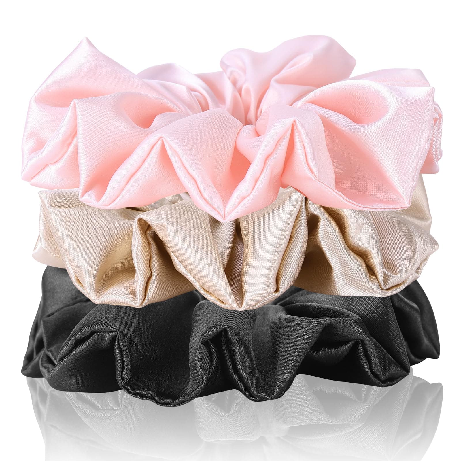 Silk Satin Scrunchies for Women and Girls